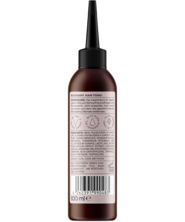 Bali Curls Rosemary Hair Tonic vegan hair tonic with rosemary oil and caffeine hair water for scalp care and promotion of hair growth for strong wellgroomed hair 100 ml - Buy Online on GoSupps.com