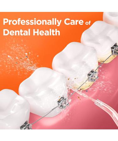 Bitvae Wireless Mouth Shower - 3 Cleaning Modes 6 Tips Waterproof Design 40 Days Use - Portable 260ml Oral Care Solution in Ice White - Buy Online on GoSupps.com