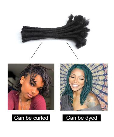 Loc Extension Human Hair 4inch 0.6cm Width 100% Permanent huamn hair Dreadlocks Extension Can Be Dyed Bleached Curled Handmade loc Extension for Men Women (30 Strands Natual Black) 4inch\30 Strands Natural Black\0.6cm - Buy Online on GoSupps.com