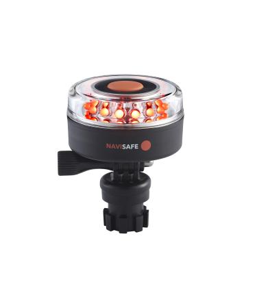 NAVISAFE Navilight All-Red, 5 Mode 360 2NM w/Navimount Base, Clear