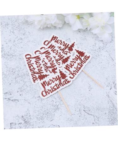 ABOOFAN 32 Pcs Christmas Cupcake Picks - Holiday Cake Toppers for Christmas Party Decoration - Buy Online on GoSupps.com