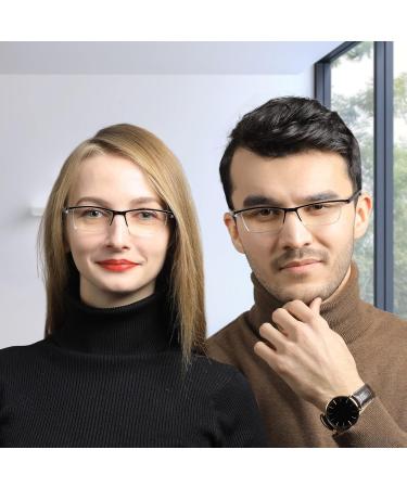 Teraise 5.0x Anti-Blue Light Reading Glasses for Men & Women | Comfortable Fashionable Computer Glasses with Feather Hinge - Buy Online on GoSupps.com