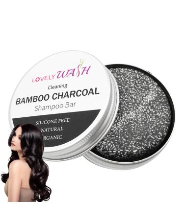 Lambo organic shampoo | hair darkening shampoo 65g shampoo detoxifies scalp activated charcoal shampoo for men women kids more