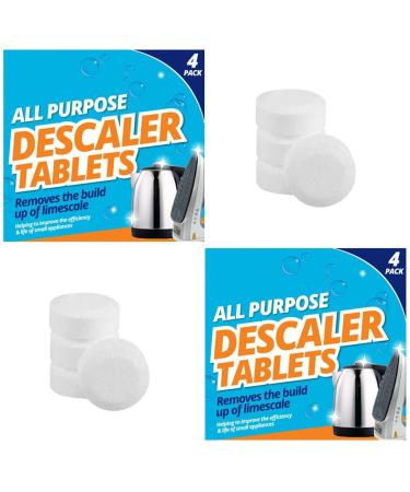 Pack 8 Multi Purpose Appliance Kettle Iron Dishwasher Coffee Machine Limescale Steriliser Cleaner Descaling Remover Descaler Sachets Tablets