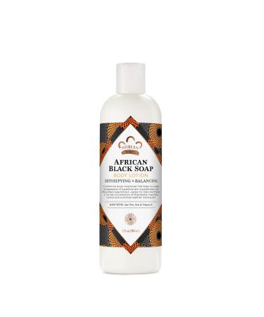 Nubian Heritage Body Lotion African Black Soap for Dry Skin Paraben Free Body Moisturizer  13 oz African Black Soap 12.98 Fl Oz (Pack of 1)