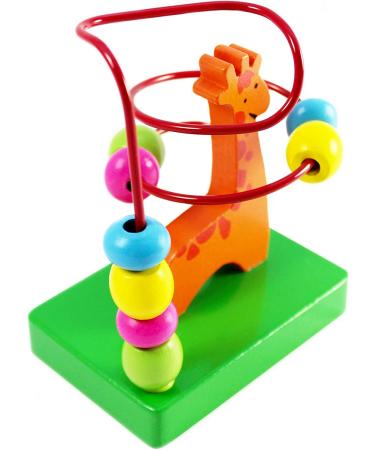Buy Bino & Mertens 84160 Motor Loop - Wooden Toys for 1 Year | Fun Giraffe Design | Promotes Hand-Eye Coordination | Perfect On-the-Go | Multicolored | International Shipping Available - Buy Online on GoSupps.com