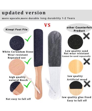 Kinepi Professional Foot File Callus Remover & Scrubber for Cracked Heels - Pumice Stone & Brush Tools - Wet/Dry Feet Care - Buy Online on GoSupps.com