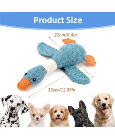 Indestructible Dog Toys for Aggressive Chewers | FCSNJH Squeaky Plush Duck Toy for Large Medium & Small Dogs (32cm) - Buy Online on GoSupps.com