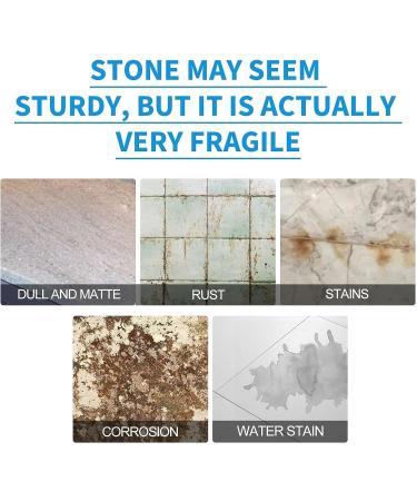 Stone Stain Remover Cleaner Advanced Marble Care Kit Stain Remover Crystal Plating and Polishing Agent for Kitchen Patio and Backyard Surfaces (2 bottle) - Buy Online on GoSupps.com