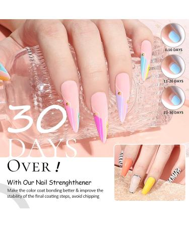 Ejiubas Gel Nail Polish Kit - 51 Long-Lasting Colors with Glossy Top Coat, Base Coat, and Nail Strengthener - All Seasons Soak Off Set - Buy Online on GoSupps.com