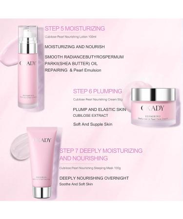O KADY 7-In-1 Skincare Gift Set | Facial Cleanser Toner Serum & More | Perfect Birthday Gift for Women & Teen Girls | Moisturizing Skin Care Kit - Buy Online on GoSupps.com