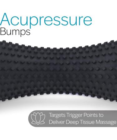 Core Balance Foot Massage Roller for Reflexology & Plantar Fasciitis - Black | International Shipping Available - Buy Online on GoSupps.com