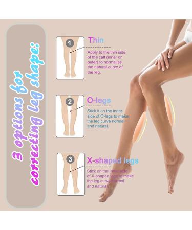 CUKIN Silicone Calf Pads - Adhesive Corrector for Crooked or Thin Legs (Beige, 1 Pair) - Buy Online on GoSupps.com