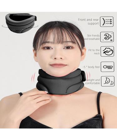 Tytyworth Sleep Aid Neck Support Pillow - Anti-Snore Foam Orthosis for Comfortable Sleep | Soft Neck Support for Neck Humps - Black - Buy Online on GoSupps.com