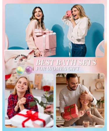 12-Piece Large Bath Bombs for Women - Organic & Natural Handmade Set for Spa Skin Care - Great Christmas or Birthday Gift Ideas for Her/Wife - 80g/2.8OZ Scents - Buy Online on GoSupps.com