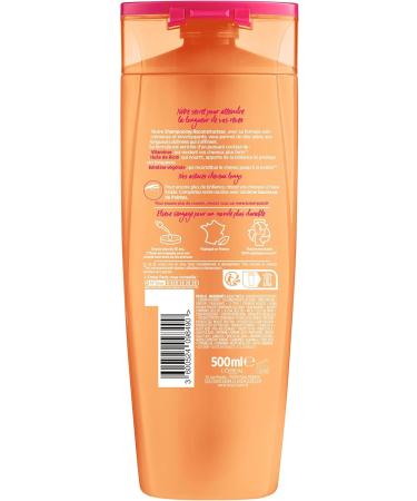 L'Or al Paris - Reconstructive Shampoo for Long Hair - Repaired Lengths - Enriched with Vegetable Keratin + Vitamins + Castor Oil - Elseve Dream Long - 500 ml - Buy Online on GoSupps.com