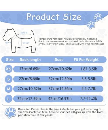 2 Pack X-Small Dog Clothes for Chihuahua, Yorkie, Cat - Purple Red Sweater and Shirt Set - Buy Online on GoSupps.com