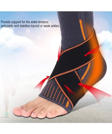 Ankle Support Brace for Women - Compression Breathable Foot Protection & Elasticated Strap for Running - One Size - Buy Online on GoSupps.com