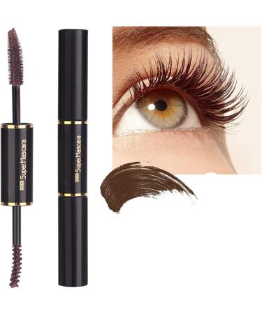 Makeup Mascara Waterproof Double Sided Eyelash Mascara for WomenEyelash Makeup Tool Long Lasting for Party Vacation Travel School Business Brown - Buy Online on GoSupps.com