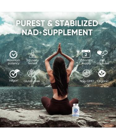 NAD+ 1000MG Resveratrol Boosting Supplement - Enhanced Cellular Energy & Repair - 60 Capsules - Buy Online on GoSupps.com