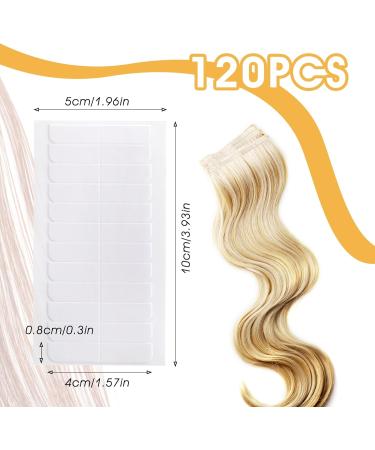 144Pcs Double Sided Hair Extension Tape Tabs - Clear, Waterproof Adhesive for Human Hair Wigs - Beauty Tools - Buy Online on GoSupps.com