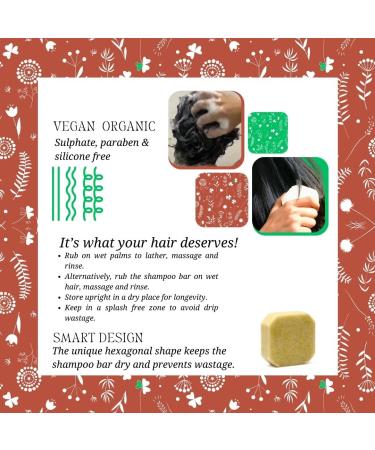 Organic Neem Tulsi Shampoo Bar | Deep Cleansing for Oily & Dandruff Prone Hair | Sulphate & Paraben Free | Natural Charcoal & Eucalyptus | 2.65 Oz - Buy Online on GoSupps.com