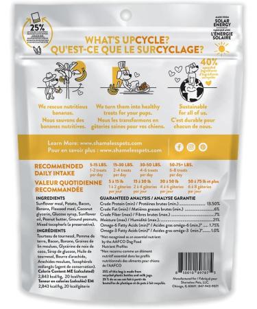 Shameless Pets Bananas for Bacon Soft Baked Dog Treats with a Hint of Peanut Butter for Skin & Coat Health Dry Snacks for Dog - Buy Online on GoSupps.com