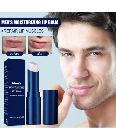 Moisturizing Lip Balm For Men Moisturizing Lip Balm For Chapped Lips Lip Moisturizer Men's With Organic Moisturizing Serums Moisturizes Lips (3) - Buy Online on GoSupps.com