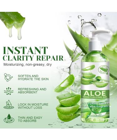 Aloe Vera Gel 250ml Aloe Vera Gel for Face Aloe Vera Gel Moisturizing Face Hair Aloe Vera Gel for Face Vera for Dry Skin  - Buy Online on GoSupps.com