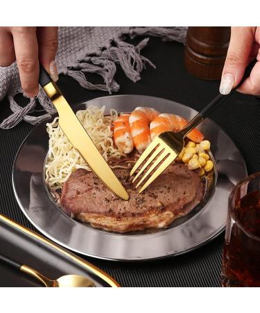 Flatware Sets Tablewellware Black Gold Cutlery Forks Knives Spoons Tableware Set Stainless Steel Cutlery Kitchen Dinnerware Set Stainless Steel (Color : Rose Gold) - Buy Online on GoSupps.com