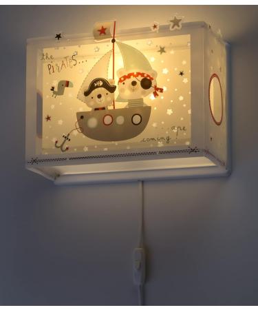 Dalber Children's Wall Lamp - Pirate Themed Colorful Light for Kids' Rooms | Model 74558 E27 - Buy Online on GoSupps.com