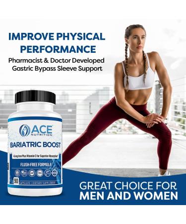 Bariatric Boost One-A-Day Multivitamin 90 Day Supply with 45mg Iron | Non-GMO Gluten Free | Made in USA | Post Gastric Bypass Sleeve Surgery - Buy Online on GoSupps.com