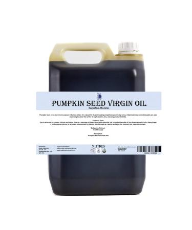 Pumpkin seed oil carrier oil-5 liters-pure and natural oil perfect for hair face nails aromatherapy massage and oil thinning vegan genetic engineering-free