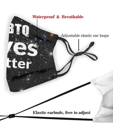 Face Mask Breathable LGBTQ Lives Matter Safety Masks for Adults and Teens Thanksgiving Gift - Buy Online on GoSupps.com