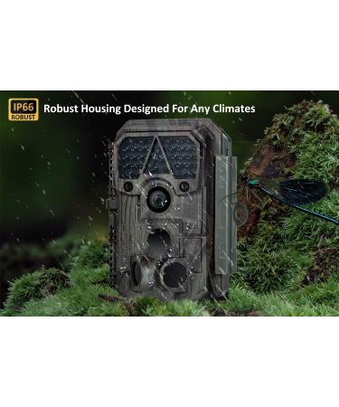 (2022 Upgraded) Meidase P60 Trail Camera 32MP 1296P Game Camera - Fast 0.1s Motion Activated - Clear 100ft Night Vision - Waterproof for Hunting, Wildlife Deer Scouting - P60 Camo - Buy Online on GoSupps.com
