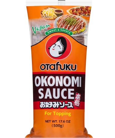 Otafuku Okonomi Sauce, Vegan Japanese Topping for Okonomiyaki Pancakes (17.6 Ounces) 1.1 Pound (Pack of 1)