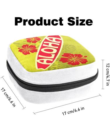 GIAPB Sanitary Napkin Storage Bag - Aloha Flower Color447 | Period Tampon Makeup Pad Pouch - Buy Online on GoSupps.com