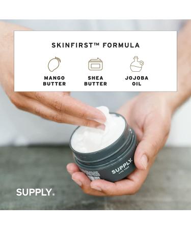 Supply Ultra Lather Fragrance-Free Shaving Cream - 3.4 Oz Jar | Hypoallergenic & Noncomedogenic Mens Shaving Cream for Razor Burn Protection and Soothing Irritation - Buy Online on GoSupps.com