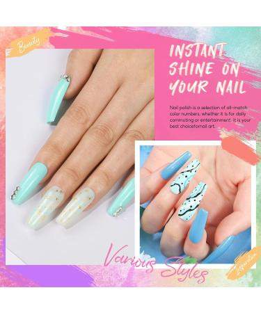 PEACECOLOR Gel Nail Polish Set with 36W Nail Lamp and Base Matte Top Coat 10PCS Nail Gel Polish Starter Kit with Nail Art Decorations Gel Manicure Kit for Women Nail DIY Beginner Salon Gift XA21 - Buy Online on GoSupps.com