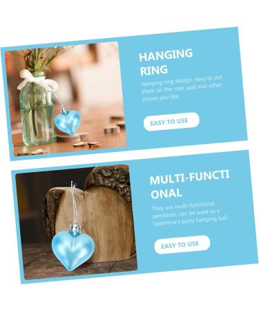 ifundom 24 Pcs Valentine's Day Pendant Trinkets Baby Heart-Shaped Bluex2pcs 5x4cmx2pcs - Buy Online on GoSupps.com