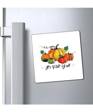 Fall Y'all Pumpkins Pumpkin T-Shirt | Fall T Shirt | Thanksgiving T-Shirt | Blessed Tshirt | Thankful Tshirt Magnets 3" 3" - Buy Online on GoSupps.com