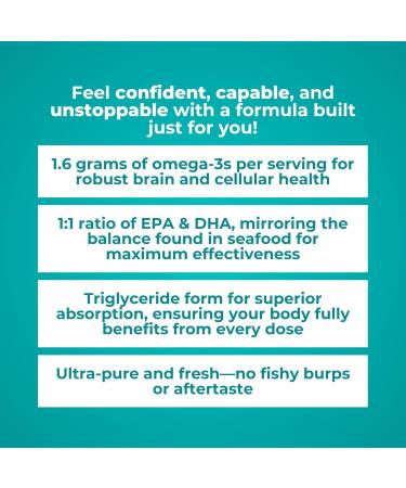 Reignite Wellness by JJ Virgin | Omega Plus | High-Dose Fish Oil Supplement | Supports Cardiovascular System & Joints | EPA & DHA Promotes Memory, Focus & Healthy Response to Stress | 60 Softgels - Buy Online on GoSupps.com