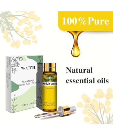 PHATOIL Helichrysum Essential Oil 10ML - Pure & Cruelty-Free for Diffusers - Home Aromatherapy - Buy Online on GoSupps.com