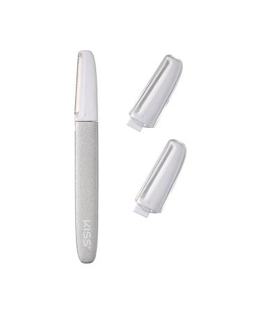 KISS SilkyEDGE Facial Hair Dermaplaner & Brow Shaper - Stainless Steel Tug-Free Hair Removal & Exfoliation 2 Replacement Blades - Buy Online on GoSupps.com