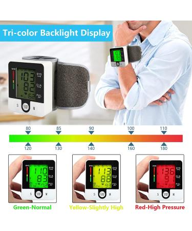 Wrist Blood Pressure Monitor with Heart Rate Tracking - Large LCD Display, Automatic Talking, Voice Alarm - Home BP Cuff Meter Kit for Health Care - Buy Online on GoSupps.com