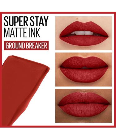 Maybelline Super Stay Matte Ink Liquid Lipstick in Ground-Breaker Maple Leaf Red - 0.17 Fl Oz - Buy Online on GoSupps.com