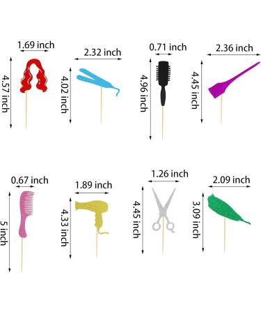 Arthsdite 24Pcs Barbershop Themed Cupcake Toppers Haircut Bachelorette Cupcake Picks Bridal Shower Birthday Party Cake Decorations Supplies - Buy Online on GoSupps.com