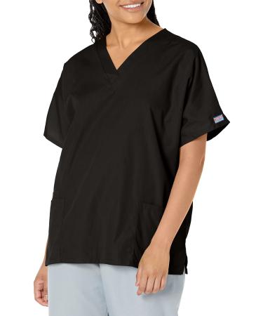 Scrubs for Women Workwear Originals V-Neck Top 4700 Large Black