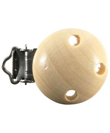 Natural Wood Pacifier Clip - 2 Pack Pollutant-Free Baby Clips | Safe Stylish & Durable - Buy Online on GoSupps.com