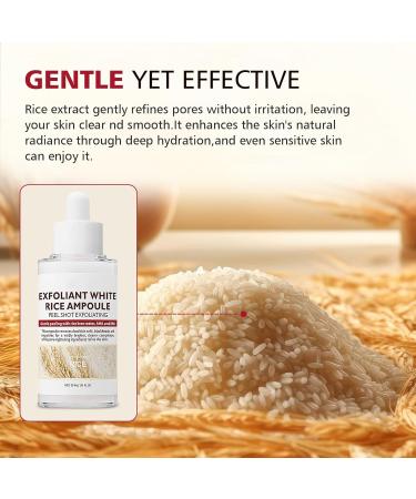 2PCS Rice Exfoliating Ampoule Set Black & White Rice Brightening Duo for Glowing Skin | Gentle Peel + Pore Minimizing & Deep Hydration - Buy Online on GoSupps.com